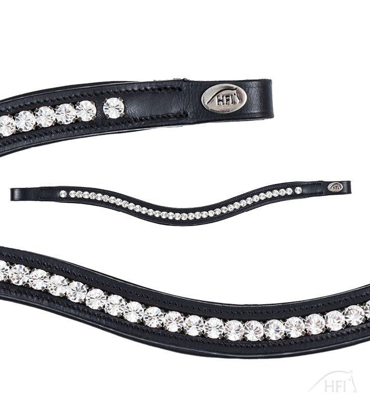 HFI Browband Strass Padded Wave
