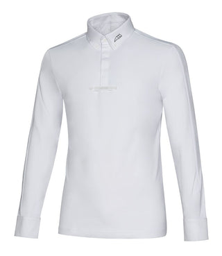 Equiline competition shirt men long sleeves Cicec White