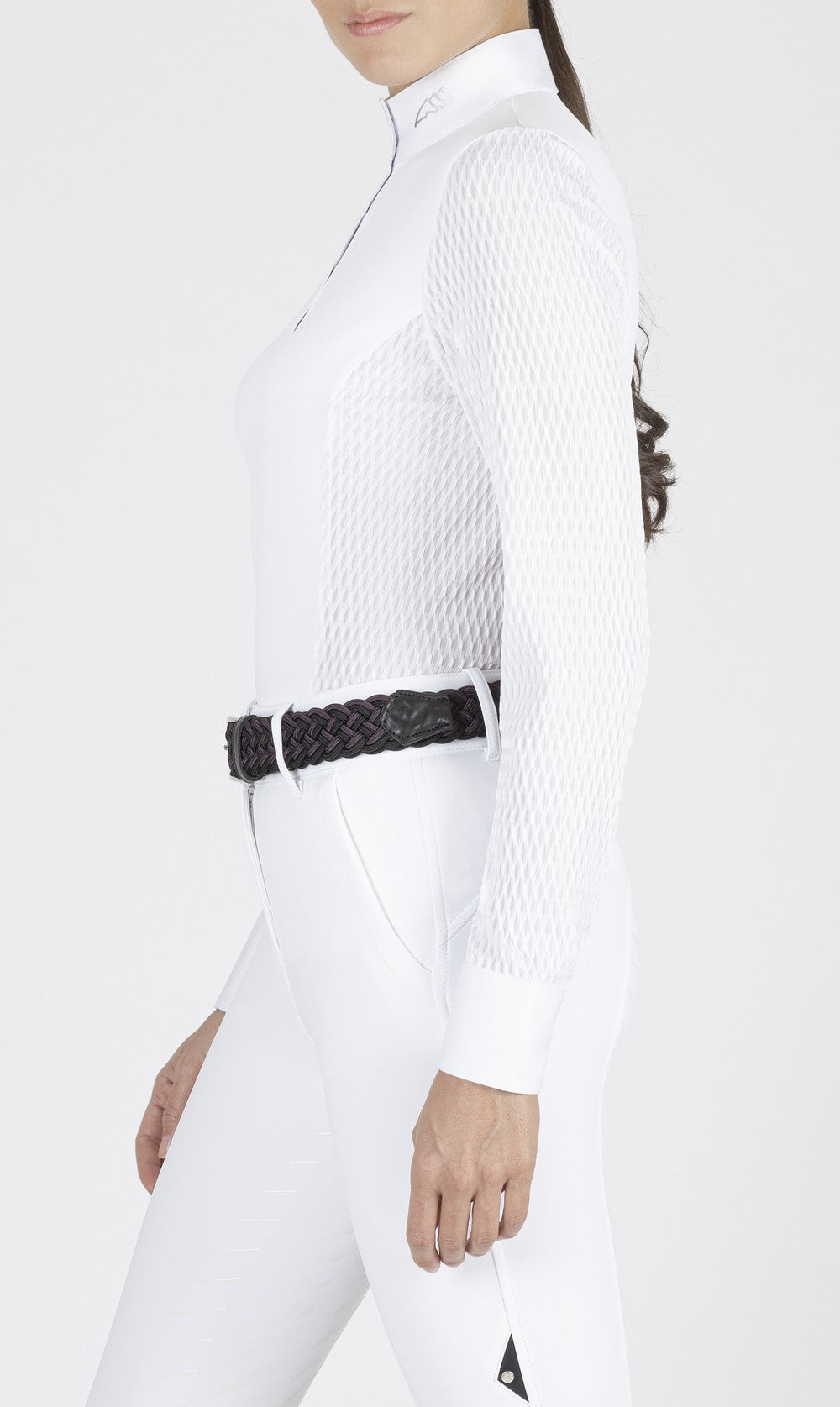 Equiline competition shirt long sleeves ladies Catic White