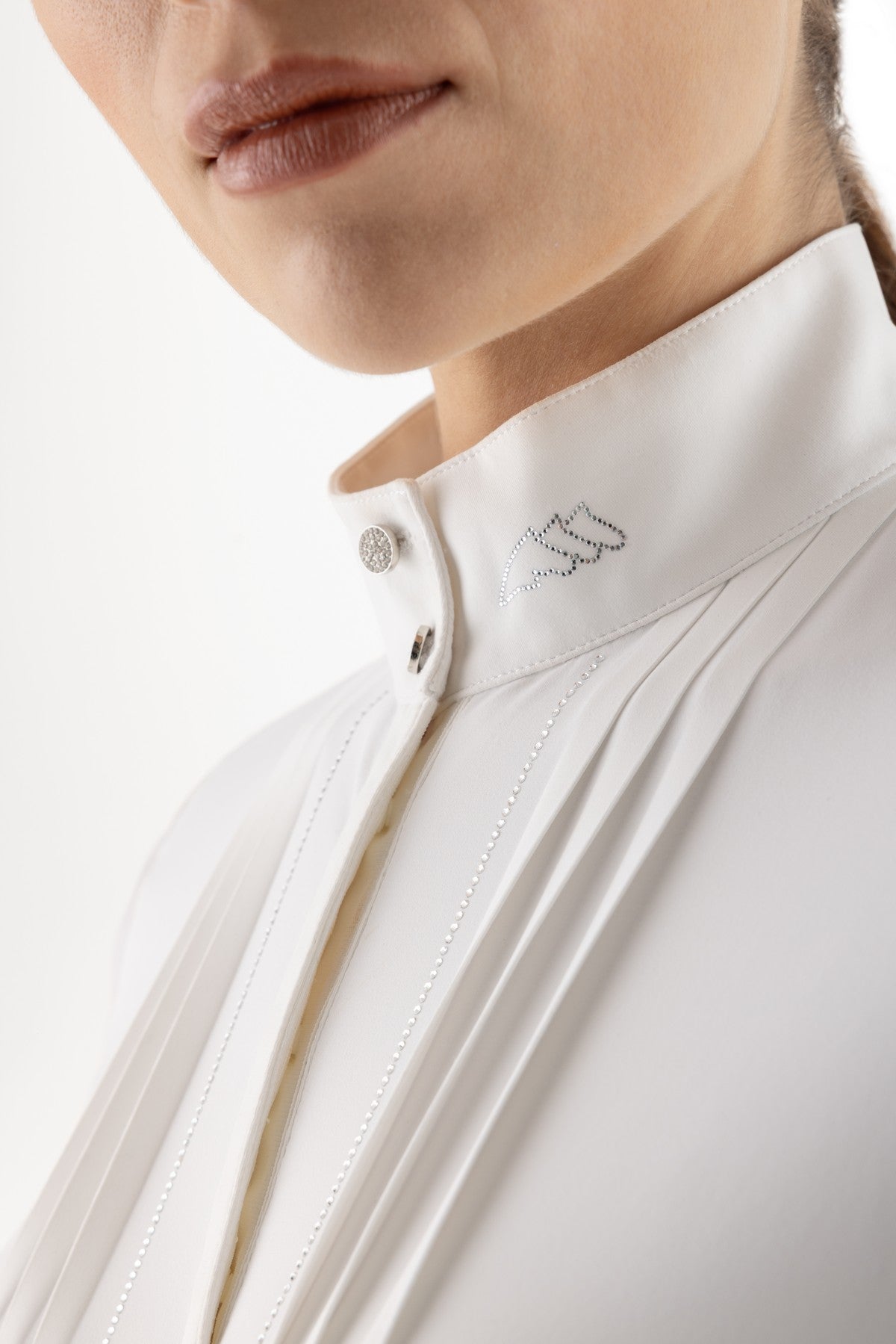 Equiline Wedstrijdshirt Dames Lange Mouwen Eqgelsa Wit