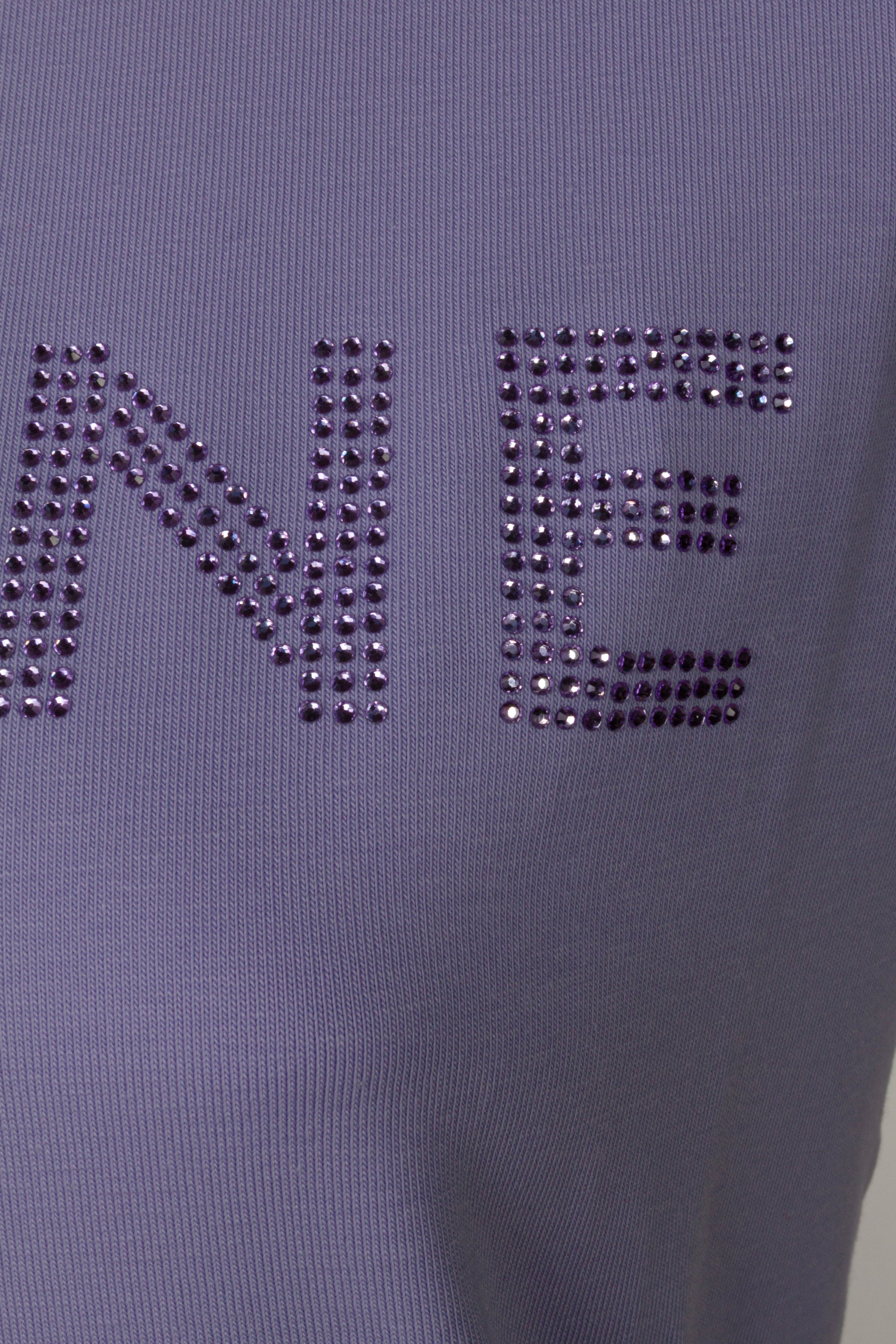 Equiline T-Shirt Dames Ronde Hals Eqgless Glicine