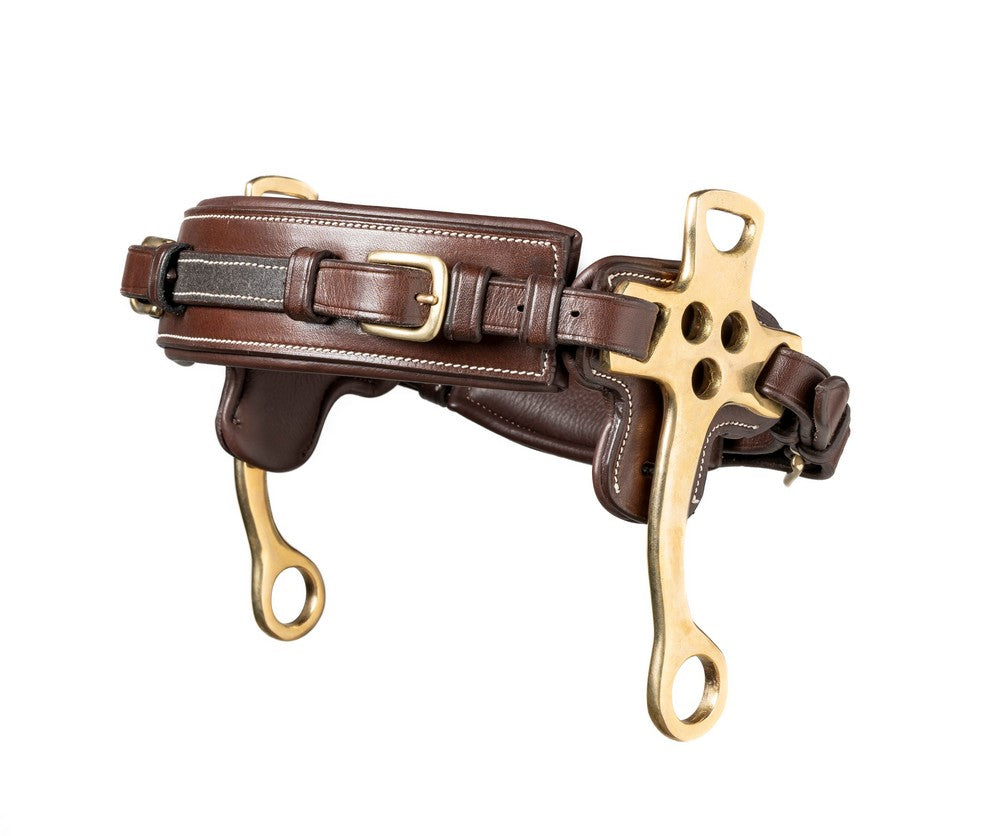 F.R.A. Hackamore Calli Stuk Hook Rênes en Cuir Noir F.R.A. Hackamore Calli Stuk Hook Rênes en Cuir Noir
