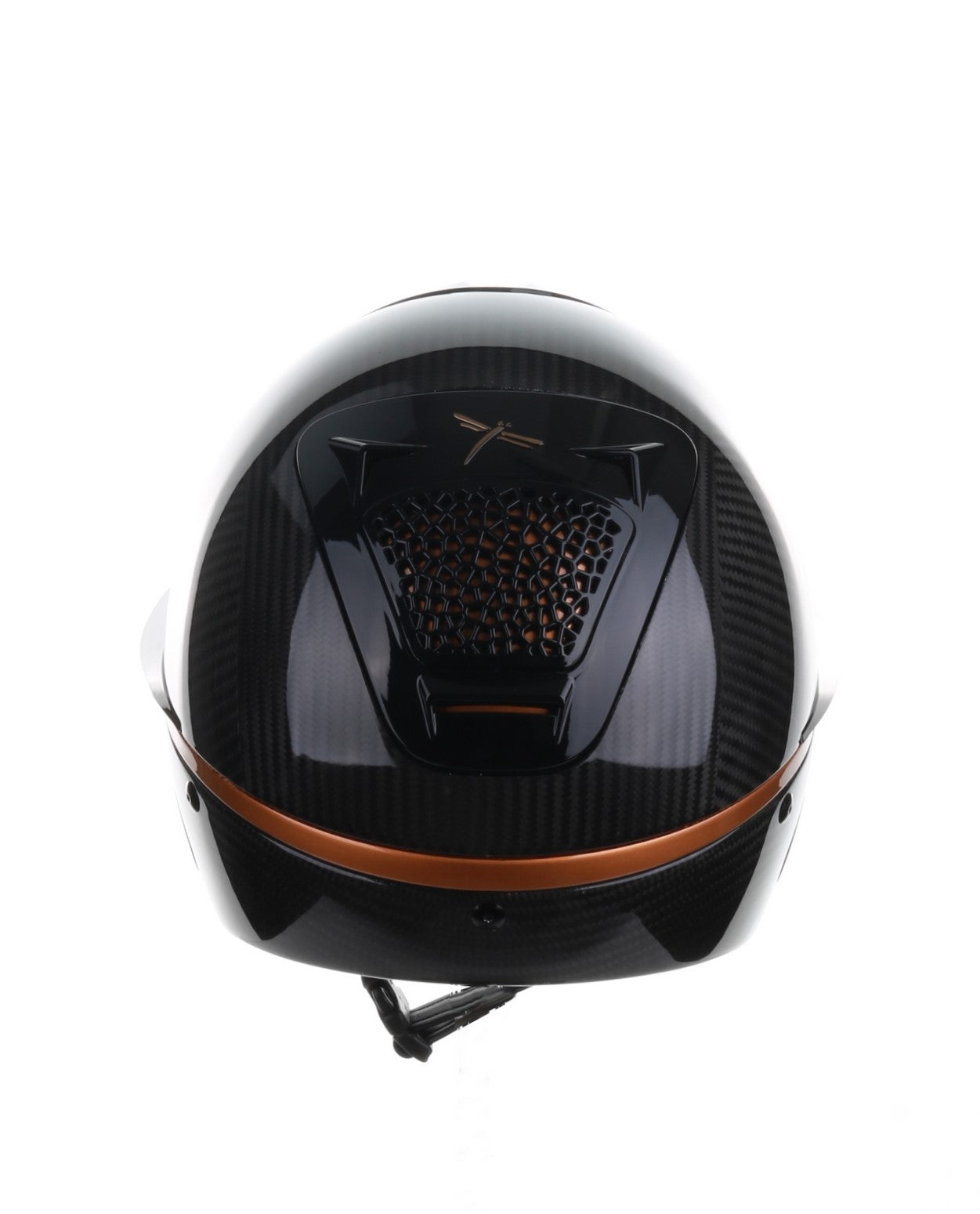 Freejump Helmet Voronoï with Temple Protection Carbon Gloss Bronze Black