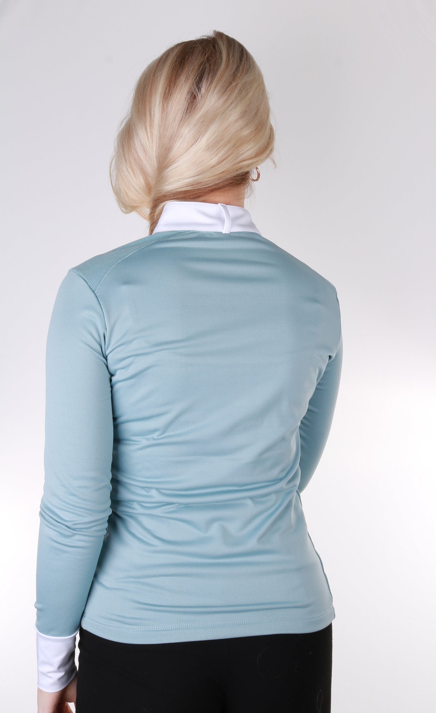 Animo competition shirt long sleeves ladies Bowling Azzurro