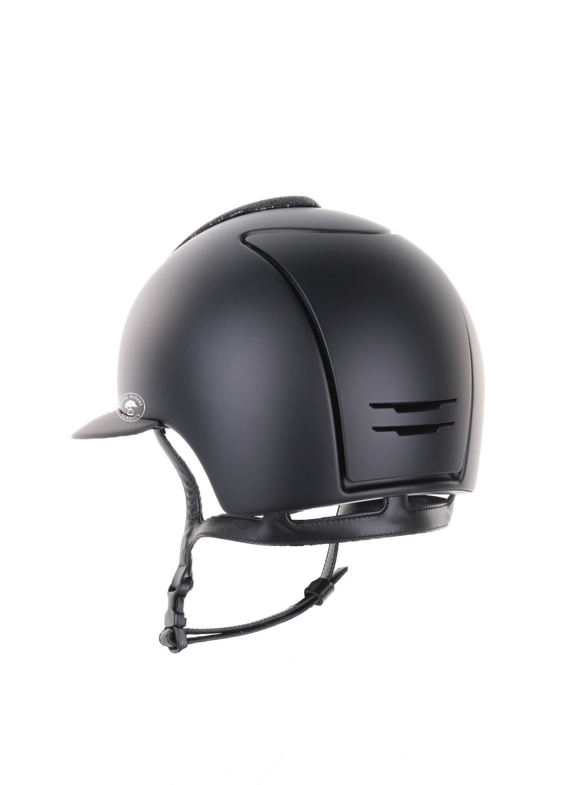 Kep Italia Paardrijhelm Cromo 2.0 Matt Polo Klep Zwart Glitter Black