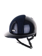 Kep Italia Paardrijhelm Cromo 2.0 Polish Polo Klep Blauw Suede Insert Blauw