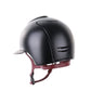 Kep Italia Riding Helmet Cromo 2.0 Textile Polo Peak Black Bordeaux Chin Strap