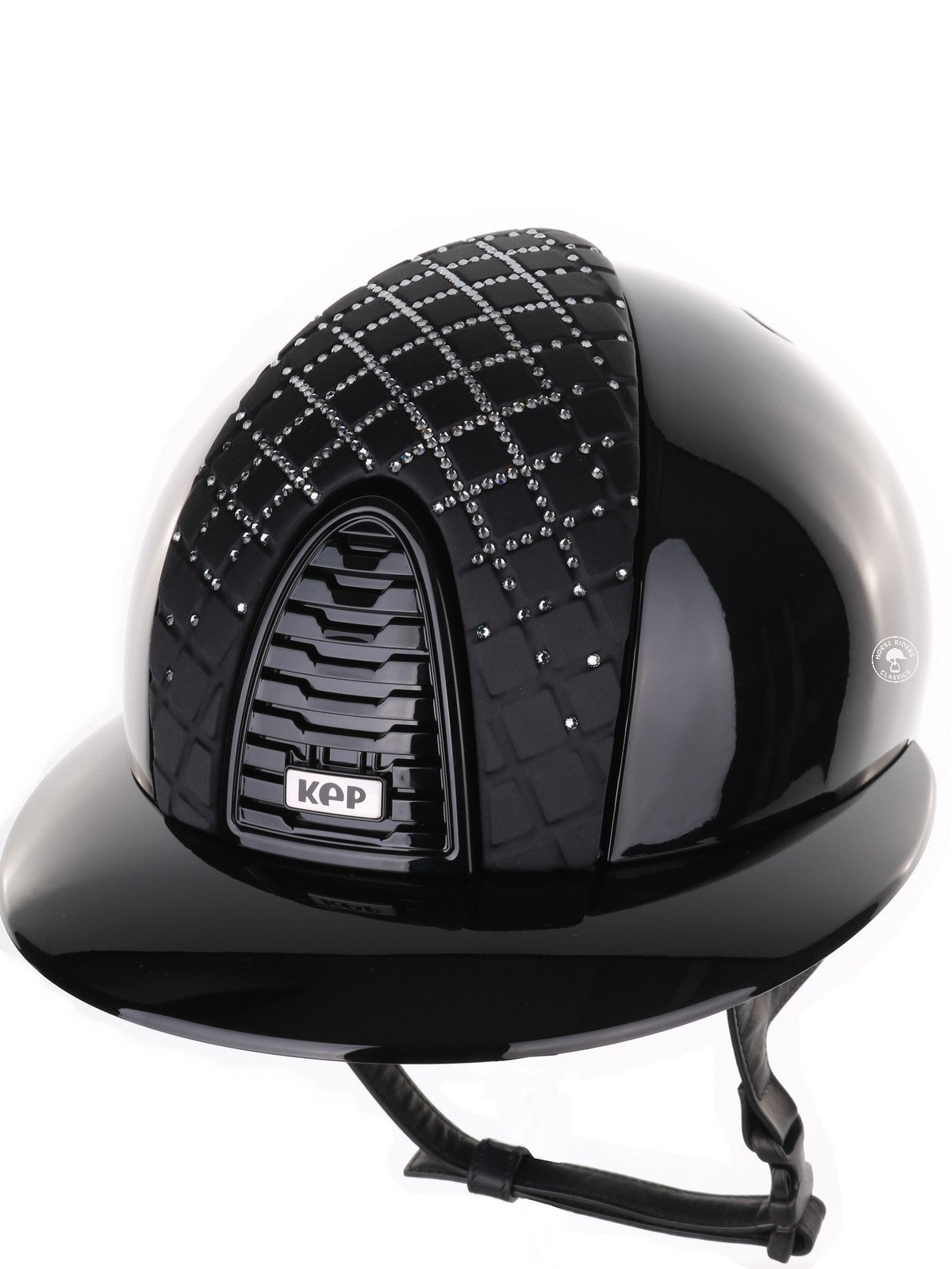 Kep Italia Riding Helmet Cromo 2.0 Polish Polo Peak Black Milano Black Street Insert