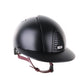 Kep Italia Riding Helmet Cromo 2.0 Textile Polo Peak Black Bordeaux Chin Strap
