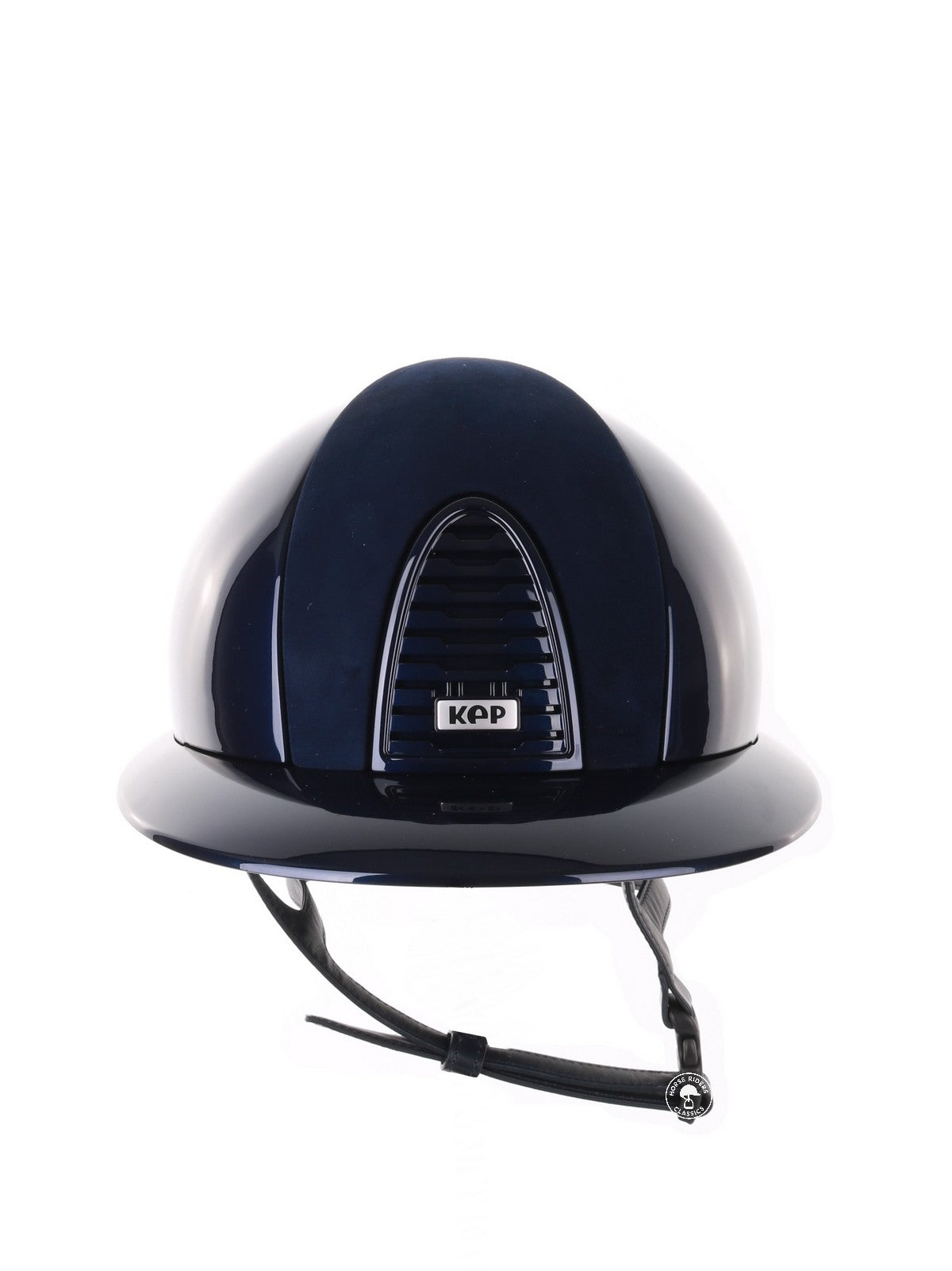 Kep Italia Riding Helmet Cromo 2.0 Polish Polo Peak Blue Suede Inserts