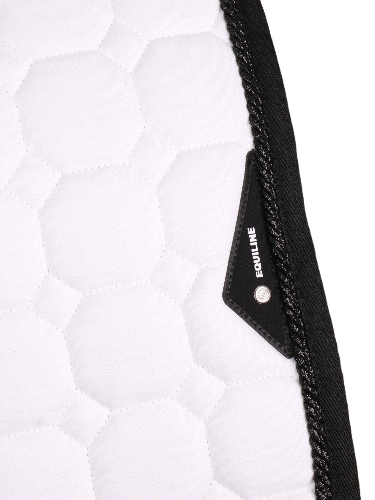 Equiline saddle pad Octagon White-Black