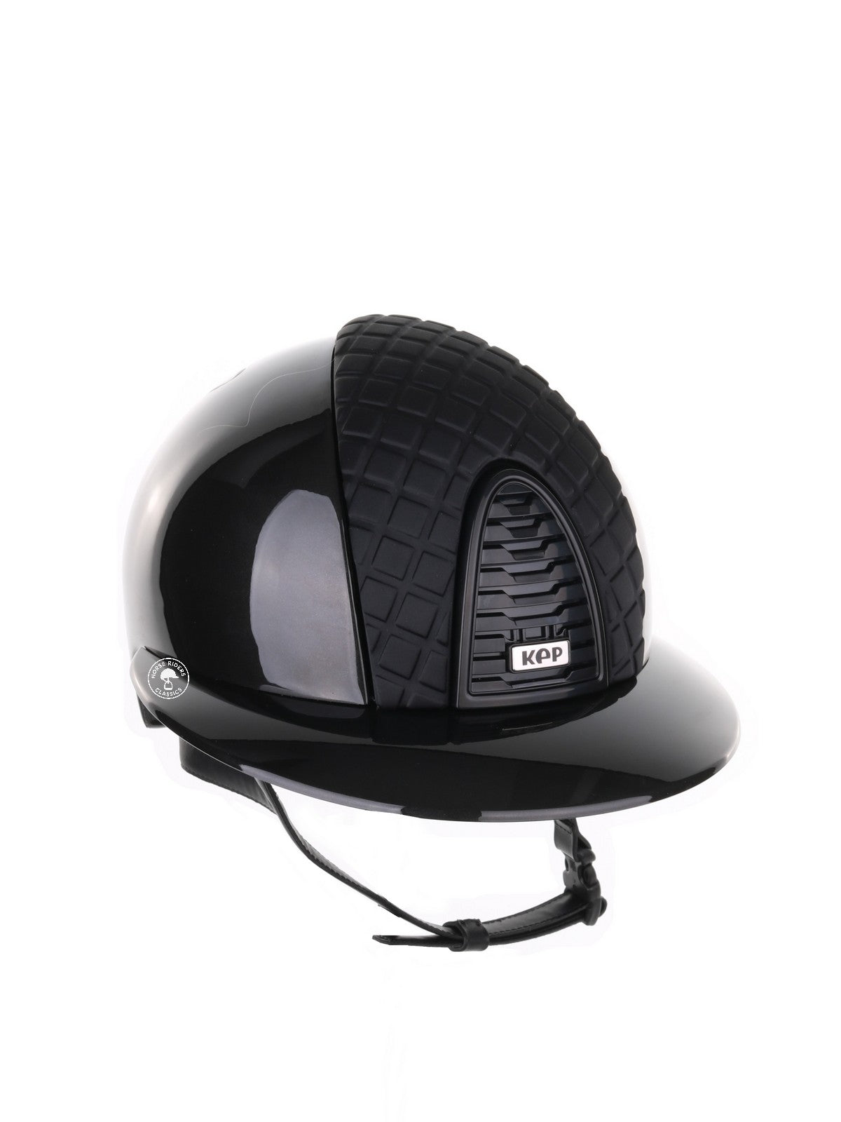 Kep Italia Paardrijhelm Cromo 2.0 Shine Polo Klep Zwart RAW Frame Milano insert