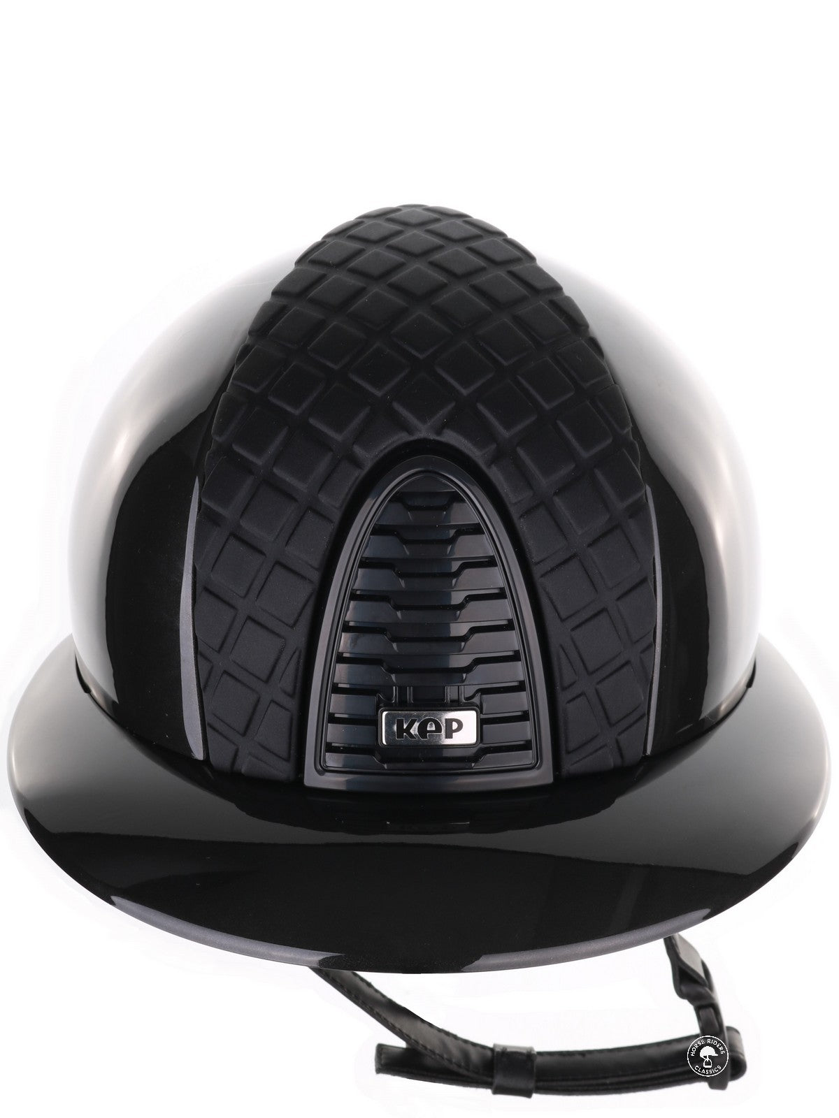 Kep Italia Paardrijhelm Cromo 2.0 Shine Polo Klep Zwart RAW Frame Milano insert