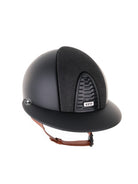 Kep Italia Paardrijhelm Cromo 2.0 Matt Polo Klep Zwart Luminor Insert Beige Kinband