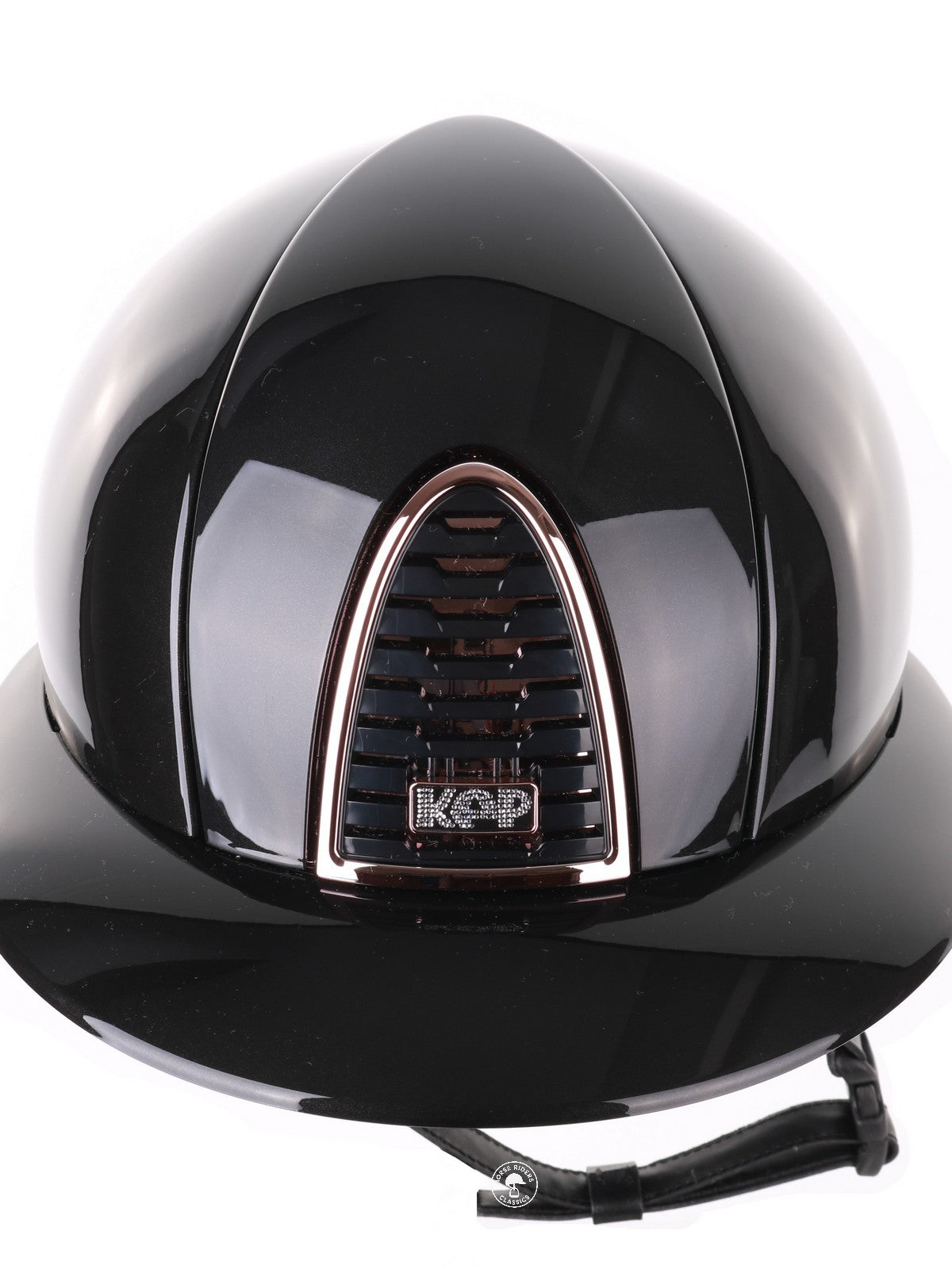 Kep Italia Riding Helmet Cromo 2.0 Shine Polo Peak Black Rose Gold Frame