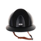 Kep Italia Riding Helmet Cromo 2.0 Textile Polo Peak Black Suede Insert Beige Chin Strap