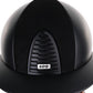 Kep Italia Riding Helmet Cromo 2.0 Textile Polo Peak Black Suede Insert Beige Chin Strap
