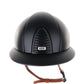 Kep Italia Riding Helmet Cromo 2.0 Textile Polo Peak Black Beige Chin Strap