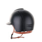 Kep Italia Riding Helmet Cromo 2.0 Textile Polo Peak Black Beige Chin Strap