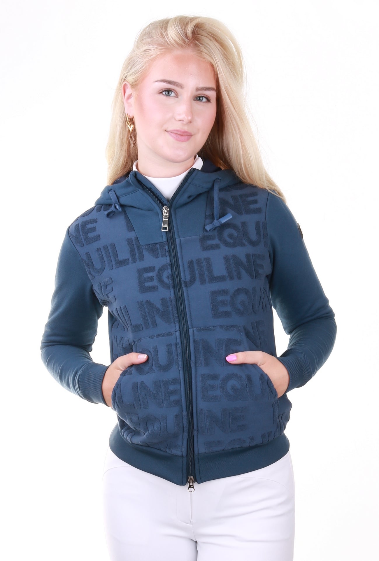 Equiline hooded vest ladies Evere Blue Teal