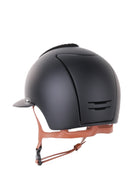 Kep Italia Paardrijhelm Cromo 2.0 Matt Polo Klep Zwart Suede Insert Beige Kinband