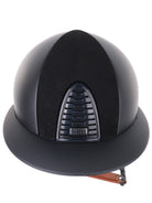 Kep Italia Paardrijhelm Cromo 2.0 Matt Polo Klep Zwart Suede Insert Beige Kinband