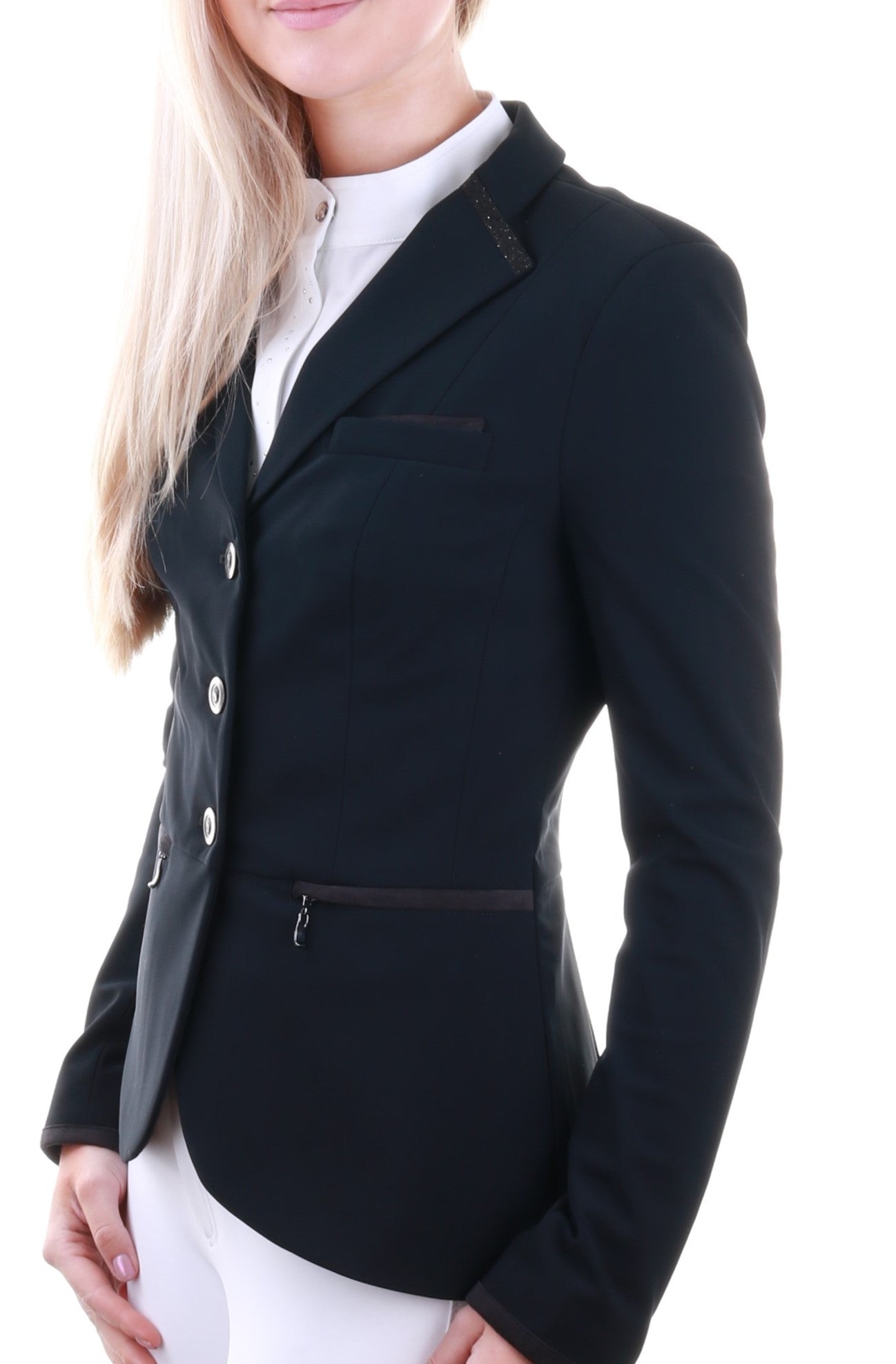 Samshield Riding Jacket Ladies Victorine Crystal Fabric Black