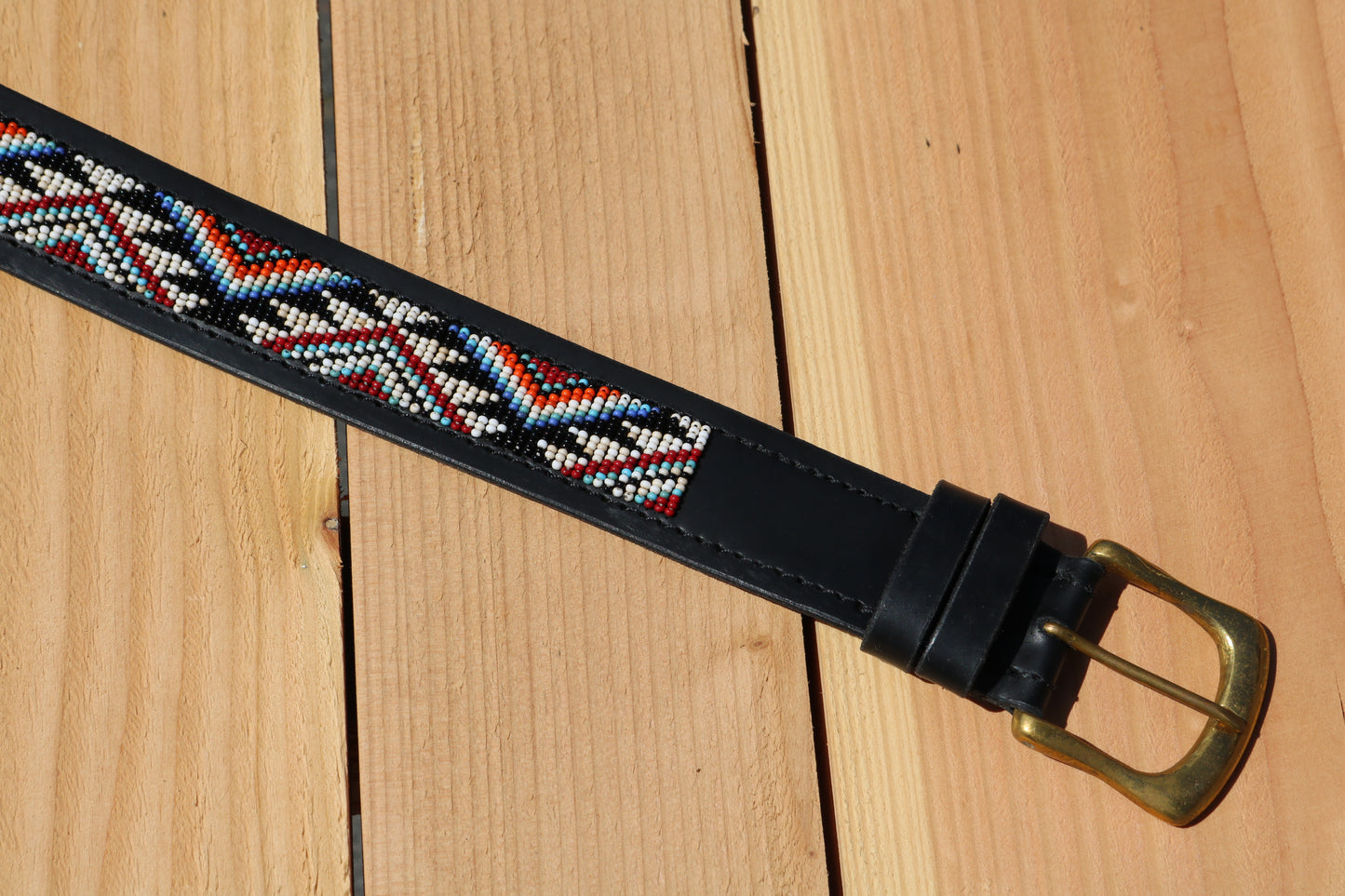 Belt with beads Ghana Black