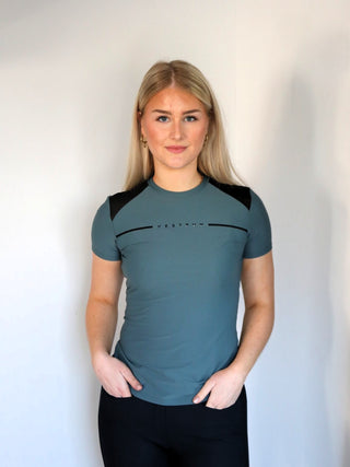 Vestrum Training top short sleeves women Diamante Slate Green