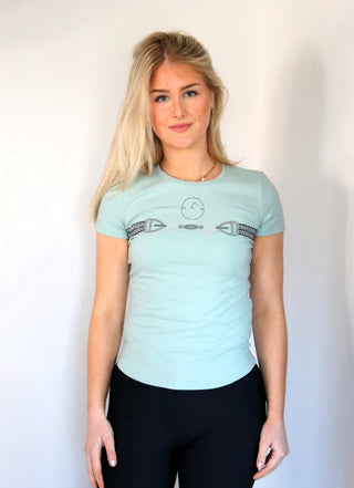 Vestrum t-shirt short sleeves women Punta Ala Frosty Green