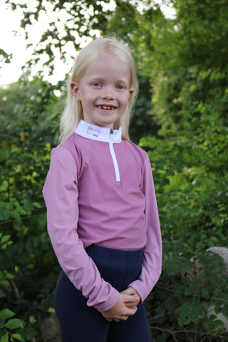 RG competition shirt Jacquard long sleeve Girls Pink