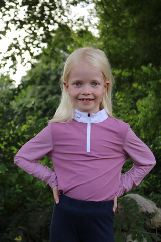 RG competition shirt Jacquard long sleeve Girls Pink