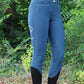 Equiline riding breeches women knee grip high waist Eufrekh Legion Blue