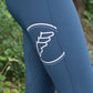 Equiline riding breeches women knee grip high waist Eufrekh Legion Blue