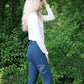 Equiline riding breeches women full grip high waist Eufrefh Legion Blue