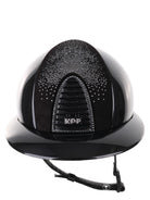 Kep Italia Paardrijhelm Cromo 2.0 Diamond Polo Klep Zwart Shaded Silver Insert Swarovski Frame