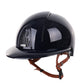 Kep Italia Riding Helmet Smart Polish Polo Blue Beige Chin strap