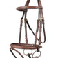 TRUST bridle Knokke combined noseband gold buckle Brown