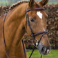TRUST bridle Knokke combined noseband silver buckle Brown