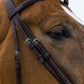 TRUST bridle Knokke combined noseband silver buckle Brown