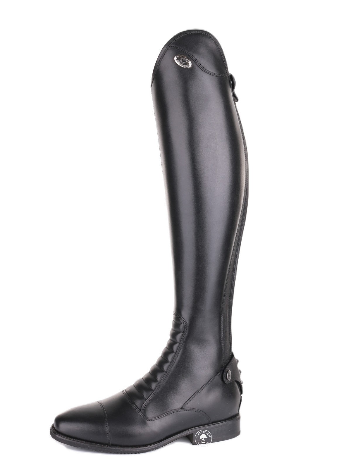 De Niro riding boots Calf leather Levante black