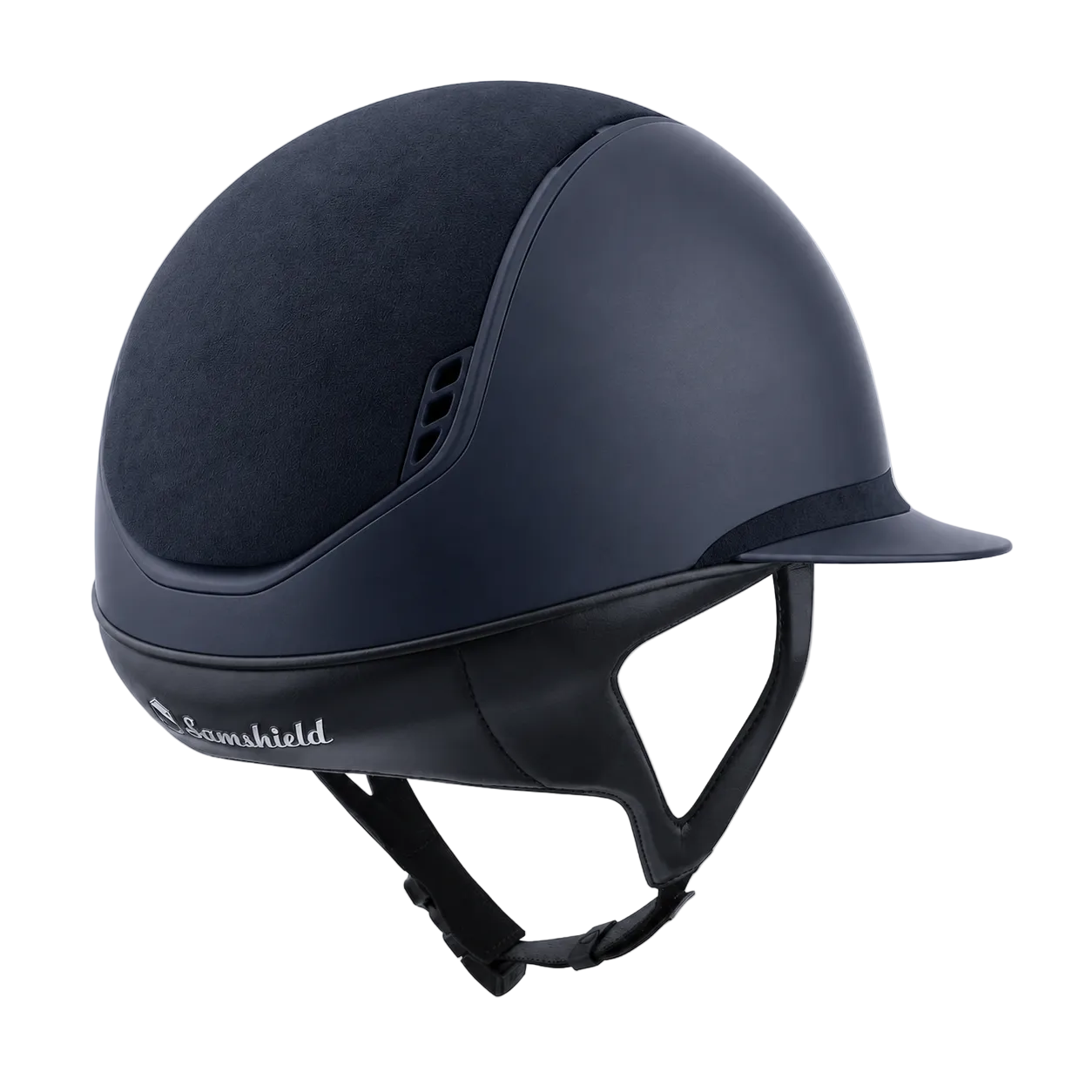 Samshield 2.0 Paardrijhelm Miss Shield Shadowmatt Darkline Alcantara Navy