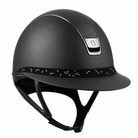 Samshield 2.0 Paardrijhelm Miss Shield Shadowmatt Crystal Leaf FB Zwart Zwart