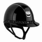 Samshield 2.0 Paardrijhelm Miss Shield Shadowglossy Flower Jewellery FB Zwart