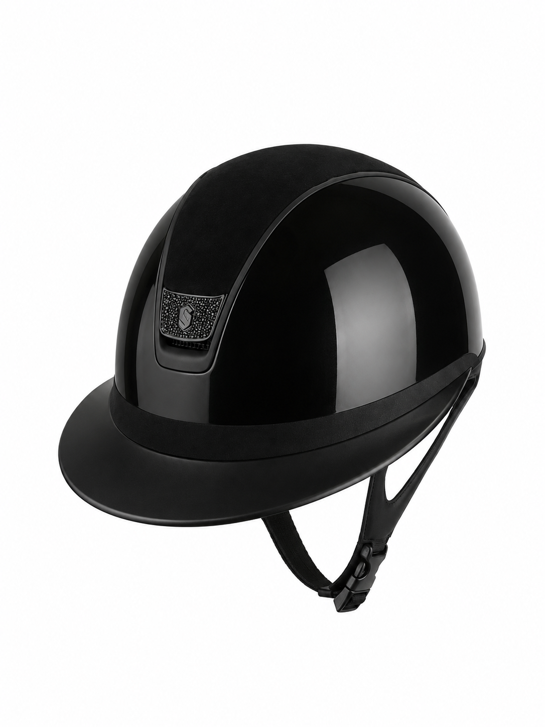 Samshield 2.0 Riding Helmet Miss Shield Shadowglossy Ultra Fine Rock Blazon Black