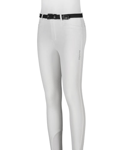 Equiline riding breeches boys knee grip Jhoank White