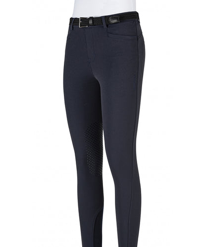 Equiline riding breeches boys knee grip Jhoank Navy