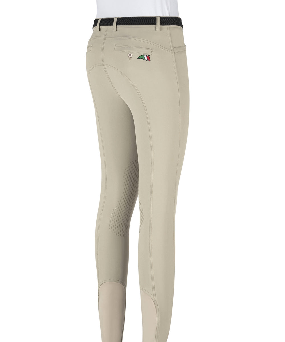 Equiline riding breeches boys knee grip Jhoank Beige