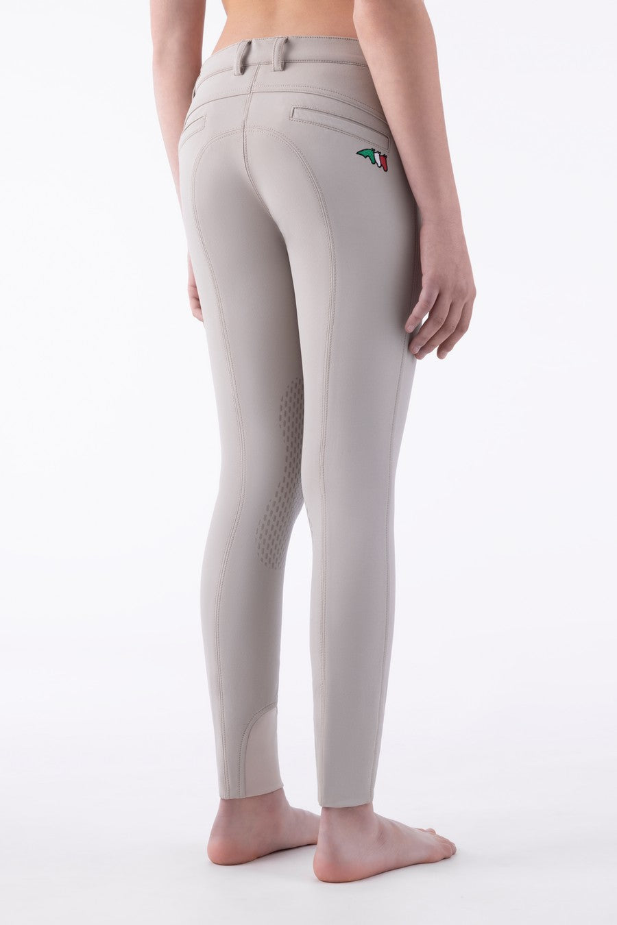 Equiline riding breeches girls knee grip Jinak Beige