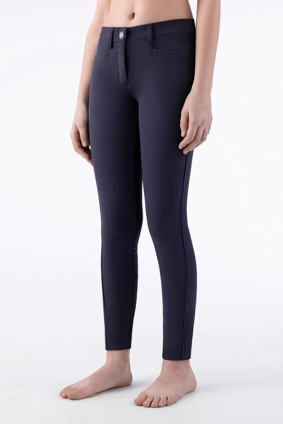 Equiline riding breeches girls full grip Jaklink Navy